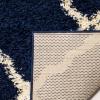 SAFAVIEH Area Rug 8×10 – Dallas Shag Collection – Large – Ivory & Beige, Trellis Pattern, Non-Shedding & Easy Cleaning, Plush Thick Pile, Ideal for Living Room, Bedroom, Dining Space (SGD257B)(Navy/Ivory)
