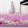 SAFAVIEH Area Rug 8×10 – Dallas Shag Collection – Large – Ivory & Beige, Trellis Pattern, Non-Shedding & Easy Cleaning, Plush Thick Pile, Ideal for Living Room, Bedroom, Dining Space (SGD257B)(Pink/Ivory)