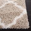SAFAVIEH Area Rug 8×10 – Dallas Shag Collection – Large – Ivory & Beige, Trellis Pattern, Non-Shedding & Easy Cleaning, Plush Thick Pile, Ideal for Living Room, Bedroom, Dining Space (SGD257B)(Beige/Ivory)