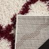SAFAVIEH Area Rug 8×10 – Dallas Shag Collection – Large – Ivory & Beige, Trellis Pattern, Non-Shedding & Easy Cleaning, Plush Thick Pile, Ideal for Living Room, Bedroom, Dining Space (SGD257B)(Ivory/Red)