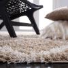 SAFAVIEH Area Rug 8×10 – Dallas Shag Collection – Large – Ivory & Beige, Trellis Pattern, Non-Shedding & Easy Cleaning, Plush Thick Pile, Ideal for Living Room, Bedroom, Dining Space (SGD257B)(Beige/Ivory)