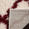 SAFAVIEH Area Rug 8×10 – Dallas Shag Collection – Large – Ivory & Beige, Trellis Pattern, Non-Shedding & Easy Cleaning, Plush Thick Pile, Ideal for Living Room, Bedroom, Dining Space (SGD257B)(Ivory/Red)