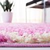 SAFAVIEH Area Rug 8×10 – Dallas Shag Collection – Large – Ivory & Beige, Trellis Pattern, Non-Shedding & Easy Cleaning, Plush Thick Pile, Ideal for Living Room, Bedroom, Dining Space (SGD257B)(Pink / Ivory)
