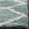 SAFAVIEH Area Rug 8×10 – Dallas Shag Collection – Large – Ivory & Beige, Trellis Pattern, Non-Shedding & Easy Cleaning, Plush Thick Pile, Ideal for Living Room, Bedroom, Dining Space (SGD257B)(Seafoam/Ivory)
