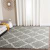SAFAVIEH Area Rug 8×10 – Dallas Shag Collection – Large – Ivory & Beige, Trellis Pattern, Non-Shedding & Easy Cleaning, Plush Thick Pile, Ideal for Living Room, Bedroom, Dining Space (SGD257B)(Ivory/Light Pink)