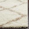 SAFAVIEH Area Rug 8×10 – Dallas Shag Collection – Large – Ivory & Beige, Trellis Pattern, Non-Shedding & Easy Cleaning, Plush Thick Pile, Ideal for Living Room, Bedroom, Dining Space (SGD257B)(Ivory/Beige)