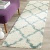 SAFAVIEH Area Rug 8×10 – Dallas Shag Collection – Large – Ivory & Beige, Trellis Pattern, Non-Shedding & Easy Cleaning, Plush Thick Pile, Ideal for Living Room, Bedroom, Dining Space (SGD257B)(Ivory/Light Pink)