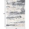 SAFAVIEH Area Rug 8×10 – Fontana Shag Collection – Large – Grey & Ivory, Non-Shedding & Easy to Clean, Plush Thick Pile, Ideal for Living Room, Bedroom, Dining Space (FNT853G)(Grey/Ivory)