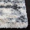 SAFAVIEH Area Rug 8×10 – Fontana Shag Collection – Large – Grey & Ivory, Non-Shedding & Easy to Clean, Plush Thick Pile, Ideal for Living Room, Bedroom, Dining Space (FNT853G)(Grey/Ivory)