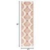 SAFAVIEH Area Rug 8×10 – Moroccan Tassel Shag Collection – Large – Ivory & Brown, Boho Design, Non-Shedding & Easy Cleaning, Plush Pile, Ideal for Living Room, Bedroom, Dining Space (MTS652A)(Orange/Ivory)