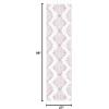 SAFAVIEH Area Rug 8×10 – Moroccan Tassel Shag Collection – Large – Ivory & Brown, Boho Design, Non-Shedding & Easy Cleaning, Plush Pile, Ideal for Living Room, Bedroom, Dining Space (MTS652A)(Pink/Ivory)