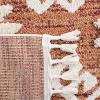 SAFAVIEH Area Rug 8×10 – Moroccan Tassel Shag Collection – Large – Ivory & Brown, Boho Design, Non-Shedding & Easy Cleaning, Plush Pile, Ideal for Living Room, Bedroom, Dining Space (MTS652A)(Orange/Ivory)