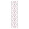 SAFAVIEH Area Rug 8×10 – Moroccan Tassel Shag Collection – Large – Ivory & Brown, Boho Design, Non-Shedding & Easy Cleaning, Plush Pile, Ideal for Living Room, Bedroom, Dining Space (MTS652A)(Pink/Ivory)