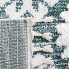 SAFAVIEH Area Rug 8×10 – Moroccan Tassel Shag Collection – Large – Ivory & Brown, Boho Design, Non-Shedding & Easy Cleaning, Plush Pile, Ideal for Living Room, Bedroom, Dining Space (MTS652A)(Green/Ivory)