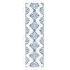 SAFAVIEH Area Rug 8×10 – Moroccan Tassel Shag Collection – Large – Ivory & Brown, Boho Design, Non-Shedding & Easy Cleaning, Plush Pile, Ideal for Living Room, Bedroom, Dining Space (MTS652A)(Blue/Ivory)
