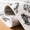 SAFAVIEH Area Rug 8×10 – Moroccan Tassel Shag Collection – Large – Ivory & Brown, Boho Design, Non-Shedding & Easy Cleaning, Plush Pile, Ideal for Living Room, Bedroom, Dining Space (MTS652A)(Ivory/Grey)