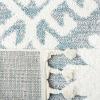 SAFAVIEH Area Rug 8×10 – Moroccan Tassel Shag Collection – Large – Ivory & Brown, Boho Design, Non-Shedding & Easy Cleaning, Plush Pile, Ideal for Living Room, Bedroom, Dining Space (MTS652A)(Teal/Ivory)