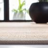 SAFAVIEH Area Rug 8×10 – Natural Fiber Collection – Large – Maize & Black, Sisal, Woven Design with Border (NF141A)(Maize/Grey)