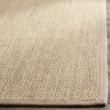 SAFAVIEH Area Rug 8×10 – Natural Fiber Collection – Large – Maize & Black, Sisal, Woven Design with Border (NF141A)(Maize/Linen)
