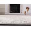 SAFAVIEH Area Rug 8×10 – Reflection Collection – Large – Light Grey & Cream, Non-Shedding & Easy Cleaning, Ideal for Living Room, Bedroom, Dining Space (RFT665C)(Light Grey/Cream)