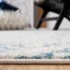 SAFAVIEH Area Rug 8×10 – Tulum Collection – Large – Ivory & Navy, Moroccan Boho Tribal Design, Non-Shedding & Easy to Clean, Ideal for Living Room, Bedroom, Dining Space (TUL272D)(Ivory/Turquoise)