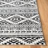SAFAVIEH Area Rug 8×10 – Tulum Collection – Large – Ivory & Navy, Moroccan Boho Tribal Design, Non-Shedding & Easy to Clean, Ideal for Living Room, Bedroom, Dining Space (TUL272D)(Ivory/Black)