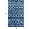 SAFAVIEH Area Rug 8×10 – Tulum Collection – Large – Ivory & Navy, Moroccan Boho Tribal Design, Non-Shedding & Easy to Clean, Ideal for Living Room, Bedroom, Dining Space (TUL272D)(Navy/Ivory)