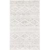 SAFAVIEH Area Rug 8×10 – Tulum Collection – Large – Ivory & Navy, Moroccan Boho Tribal Design, Non-Shedding & Easy to Clean, Ideal for Living Room, Bedroom, Dining Space (TUL272D)(Ivory/Grey)