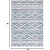 SAFAVIEH Area Rug 8×10 – Tulum Collection – Large – Ivory & Navy, Moroccan Boho Tribal Design, Non-Shedding & Easy to Clean, Ideal for Living Room, Bedroom, Dining Space (TUL272D)(Ivory/Navy)