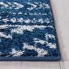 SAFAVIEH Area Rug 8×10 – Tulum Collection – Large – Ivory & Navy, Moroccan Boho Tribal Design, Non-Shedding & Easy to Clean, Ideal for Living Room, Bedroom, Dining Space (TUL272D)(Navy/Ivory)