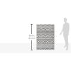 SAFAVIEH Area Rug 8×10 – Tulum Collection – Large – Ivory & Navy, Moroccan Boho Tribal Design, Non-Shedding & Easy to Clean, Ideal for Living Room, Bedroom, Dining Space (TUL272D)(Ivory/Black)