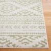 SAFAVIEH Area Rug 8×10 – Tulum Collection – Large – Ivory & Navy, Moroccan Boho Tribal Design, Non-Shedding & Easy to Clean, Ideal for Living Room, Bedroom, Dining Space (TUL272D)(Ivory/Sage)
