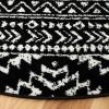 SAFAVIEH Area Rug 8×10 – Tulum Collection – Large – Ivory & Navy, Moroccan Boho Tribal Design, Non-Shedding & Easy to Clean, Ideal for Living Room, Bedroom, Dining Space (TUL272D)(Black/Ivory)