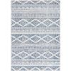SAFAVIEH Area Rug 8×10 – Tulum Collection – Large – Ivory & Navy, Moroccan Boho Tribal Design, Non-Shedding & Easy to Clean, Ideal for Living Room, Bedroom, Dining Space (TUL272D)(Ivory/Navy)