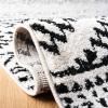 SAFAVIEH Area Rug 8×10 – Tulum Collection – Large – Ivory & Navy, Moroccan Boho Tribal Design, Non-Shedding & Easy to Clean, Ideal for Living Room, Bedroom, Dining Space (TUL272D)(Ivory/Black)
