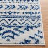 SAFAVIEH Area Rug 8×10 – Tulum Collection – Large – Ivory & Navy, Moroccan Boho Tribal Design, Non-Shedding & Easy to Clean, Ideal for Living Room, Bedroom, Dining Space (TUL272D)(Ivory/Navy)