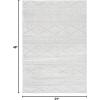 SAFAVIEH Area Rug 8×10 – Tulum Collection – Large – Ivory & Navy, Moroccan Boho Tribal Design, Non-Shedding & Easy to Clean, Ideal for Living Room, Bedroom, Dining Space (TUL272D)(Light Grey/Ivory)