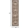 SAFAVIEH Area Rug 8×10 – Vintage Hamadan Collection – Large – Orange & Blue, Traditional Persian Design, Non-Shedding & Easy to Clean, Ideal for Living Room, Bedroom, Dining Space (VTH214C)(Taupe)