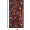 SAFAVIEH Area Rug 8×10 – Vintage Hamadan Collection – Large – Orange & Blue, Traditional Persian Design, Non-Shedding & Easy to Clean, Ideal for Living Room, Bedroom, Dining Space (VTH214C)(Orange/Blue)