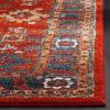 SAFAVIEH Area Rug 8×10 – Vintage Hamadan Collection – Large – Orange & Blue, Traditional Persian Design, Non-Shedding & Easy to Clean, Ideal for Living Room, Bedroom, Dining Space (VTH214C)(Orange/Blue)