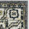 SAFAVIEH Area Rug 8×10 – Vintage Hamadan Collection – Large – Orange & Blue, Traditional Persian Design, Non-Shedding & Easy to Clean, Ideal for Living Room, Bedroom, Dining Space (VTH214C)(Dark Grey/Ivory)