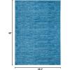 SAFAVIEH Area Rug 8×10 – Vision Collection – Large – Ivory, Modern Ombre Design, Non-Shedding & Easy to Clean, Ideal for Living Room, Bedroom, Dining Space (VSN606J)(Blue)