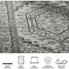 SAFAVIEH Area Rug 9×12 – Adirondack Collection – Large – Navy & Ivory, Oriental Medallion Design, Non-Shedding & Easy to Clean, Ideal for Living Room, Bedroom, Dining Space (ADR108N)(Silver/Black)