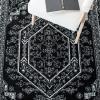 SAFAVIEH Area Rug 9×12 – Adirondack Collection – Large – Navy & Ivory, Oriental Medallion Design, Non-Shedding & Easy to Clean, Ideal for Living Room, Bedroom, Dining Space (ADR108N)(Black/Ivory)