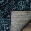 SAFAVIEH Area Rug 9×12 – Adirondack Collection – Large – Navy & Ivory, Oriental Medallion Design, Non-Shedding & Easy to Clean, Ideal for Living Room, Bedroom, Dining Space (ADR108N)(Black/Teal)