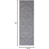 SAFAVIEH Area Rug 9×12 – Adirondack Collection – Large – Navy & Ivory, Oriental Medallion Design, Non-Shedding & Easy to Clean, Ideal for Living Room, Bedroom, Dining Space (ADR108N)(Light Grey/Dark Grey)