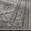 SAFAVIEH Area Rug 9×12 – Adirondack Collection – Large – Navy & Ivory, Oriental Medallion Design, Non-Shedding & Easy to Clean, Ideal for Living Room, Bedroom, Dining Space (ADR108N)(Silver/Black)