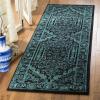 SAFAVIEH Area Rug 9×12 – Adirondack Collection – Large – Navy & Ivory, Oriental Medallion Design, Non-Shedding & Easy to Clean, Ideal for Living Room, Bedroom, Dining Space (ADR108N)(Black/Teal)