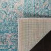 SAFAVIEH Area Rug 9×12 – Adirondack Collection – Large – Navy & Ivory, Oriental Medallion Design, Non-Shedding & Easy to Clean, Ideal for Living Room, Bedroom, Dining Space (ADR108N)(Light Grey/Teal)