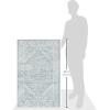 SAFAVIEH Area Rug 9×12 – Adirondack Collection – Large – Navy & Ivory, Oriental Medallion Design, Non-Shedding & Easy to Clean, Ideal for Living Room, Bedroom, Dining Space (ADR108N)(Slate/Ivory)